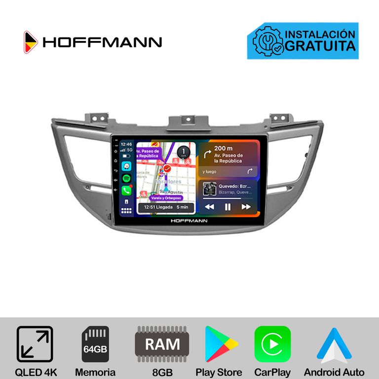 Autoradio Hoffmann CarPlay & Android Hyundai Tucson 2016 - 2018
