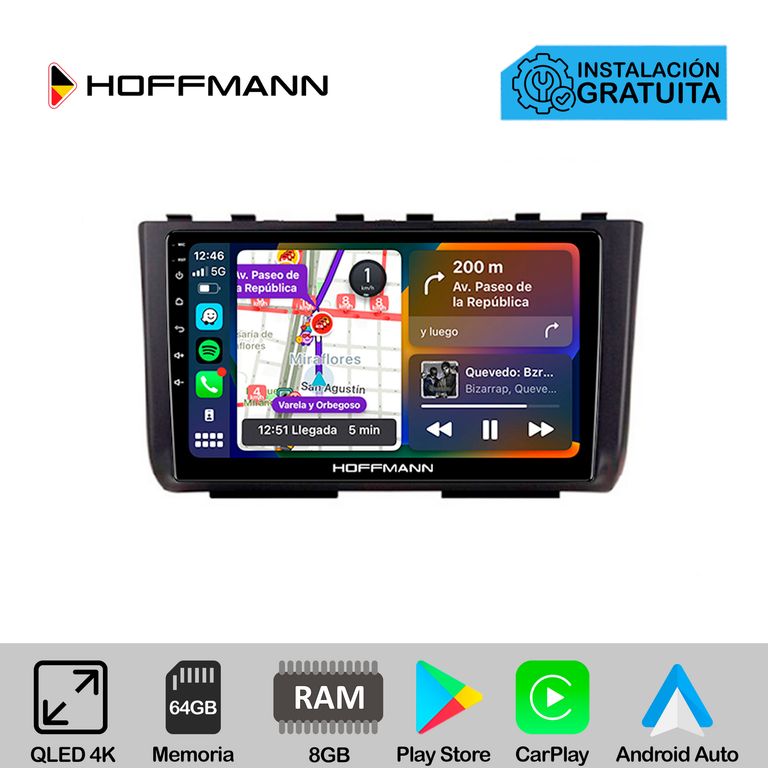 Autoradio Hoffmann CarPlay & Android Hyundai Creta 2021 - 2022