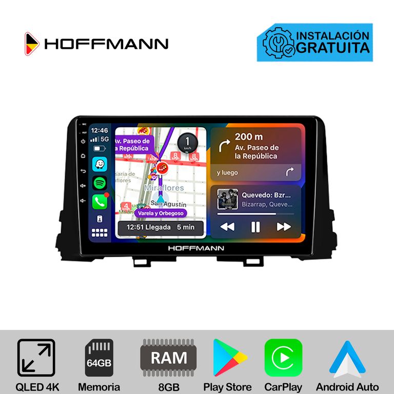 Autoradio Hoffmann CarPlay & Android Kia Picanto 2017 - 2023
