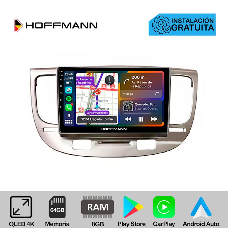 Autoradio Hoffmann CarPlay & Android Kia Rio 2005 - 2011