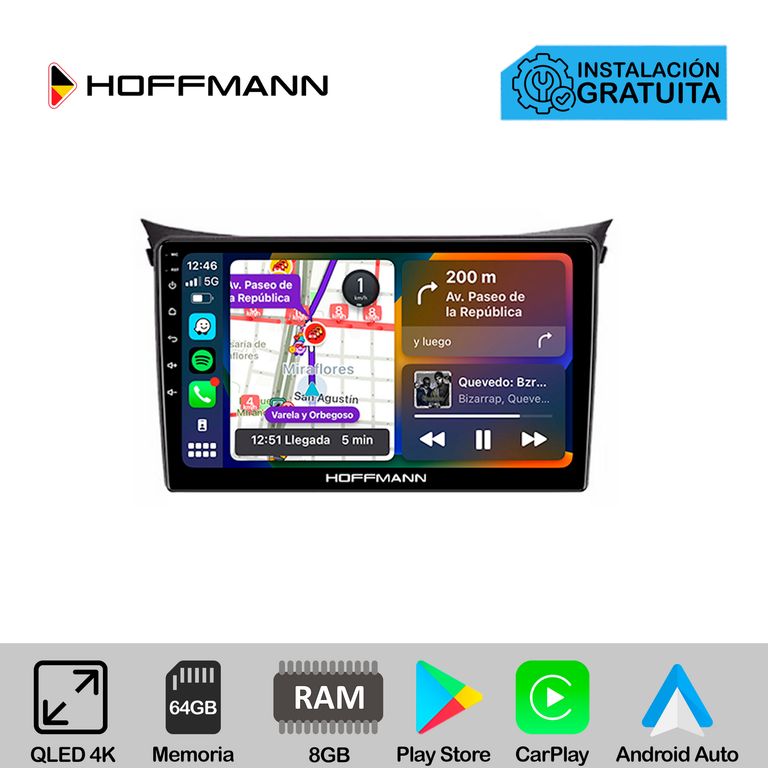 Autoradio Hoffmann CarPlay & Android Hyundai i30 2011 - 2016