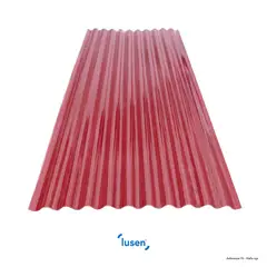 undefined - Fibra de vidrio Traslucidas Rojo 100 x 360 x 1.00 Horn & Lusen