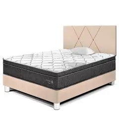 PARAISO - Dormitorio Paraíso Pocket Star 1.5 Plazas + Almohada + Protector
