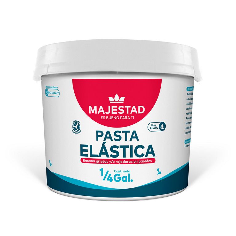 Pasta Elástica Majestad Balde x 0.25 GL