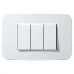 ABB - Interruptor Triple 1M+1M+1M Blanco Origen