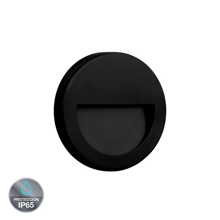 Luz Guía Pared LED Negro 3W IP65