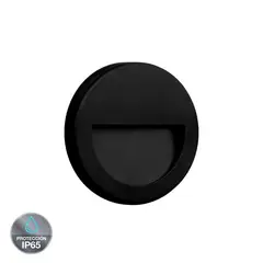 LIGHTECH - Luz Guía Pared LED Negro 3W IP65