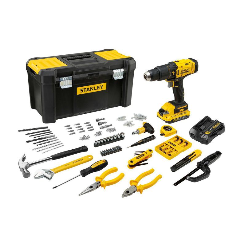 Kit Taladro Percutor Stanley 20V + 1 Batería 1.5Ah + Cargado