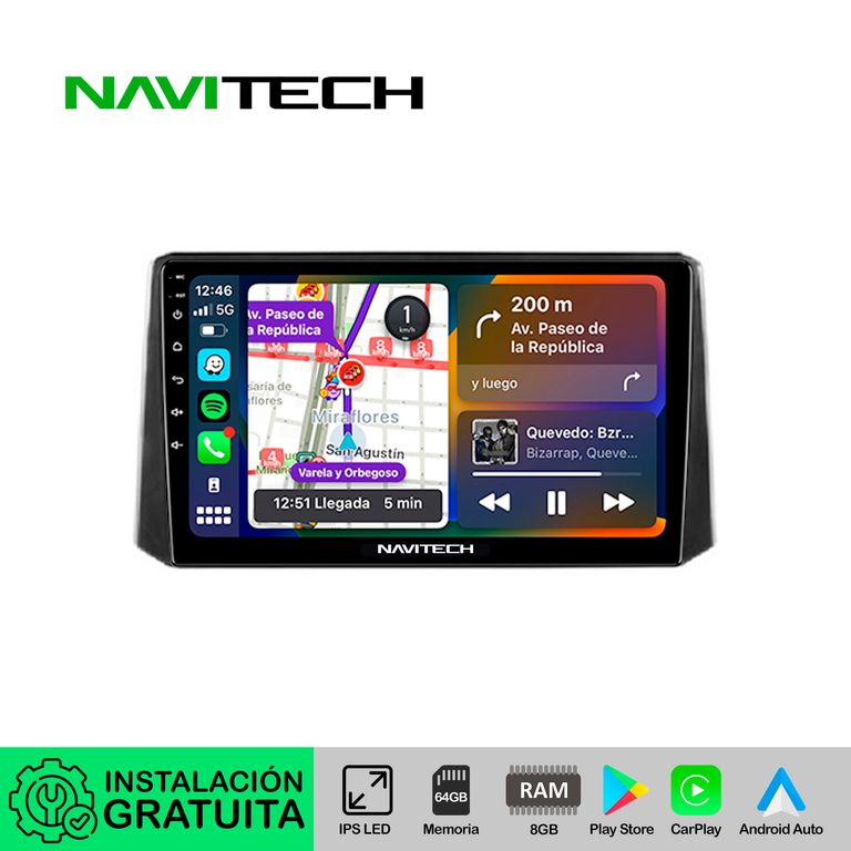 Autoradio Navitech CarPlay & Android Auto Toyota Corolla 2019 – 2022