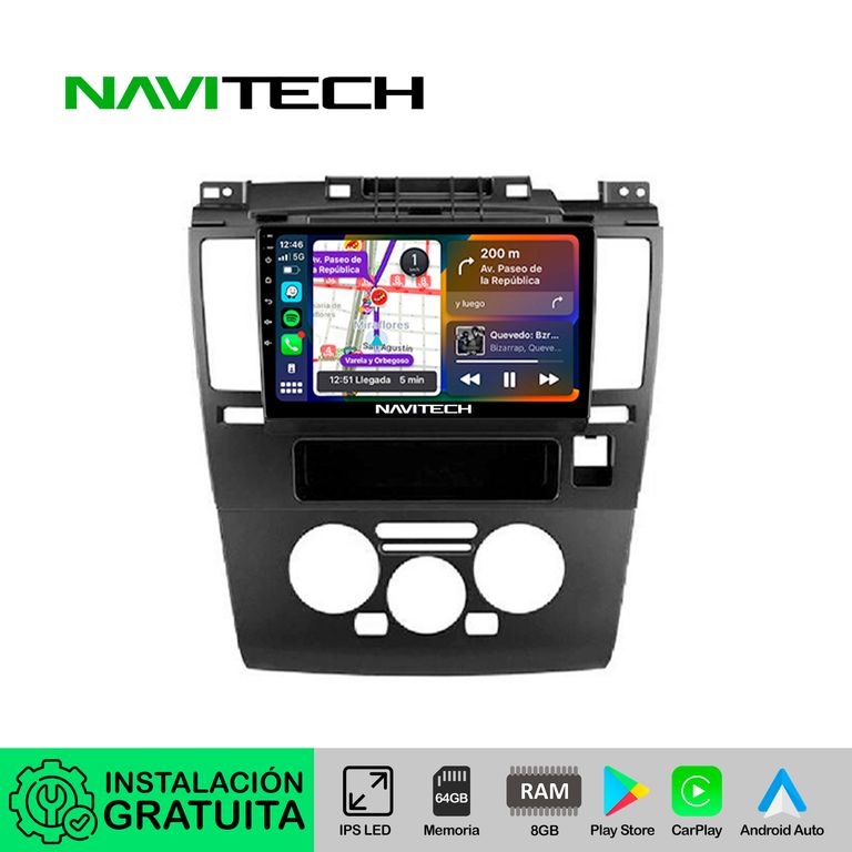 Autoradio Navitech CarPlay & Android Auto Nissan Tiida 2004 – 2019