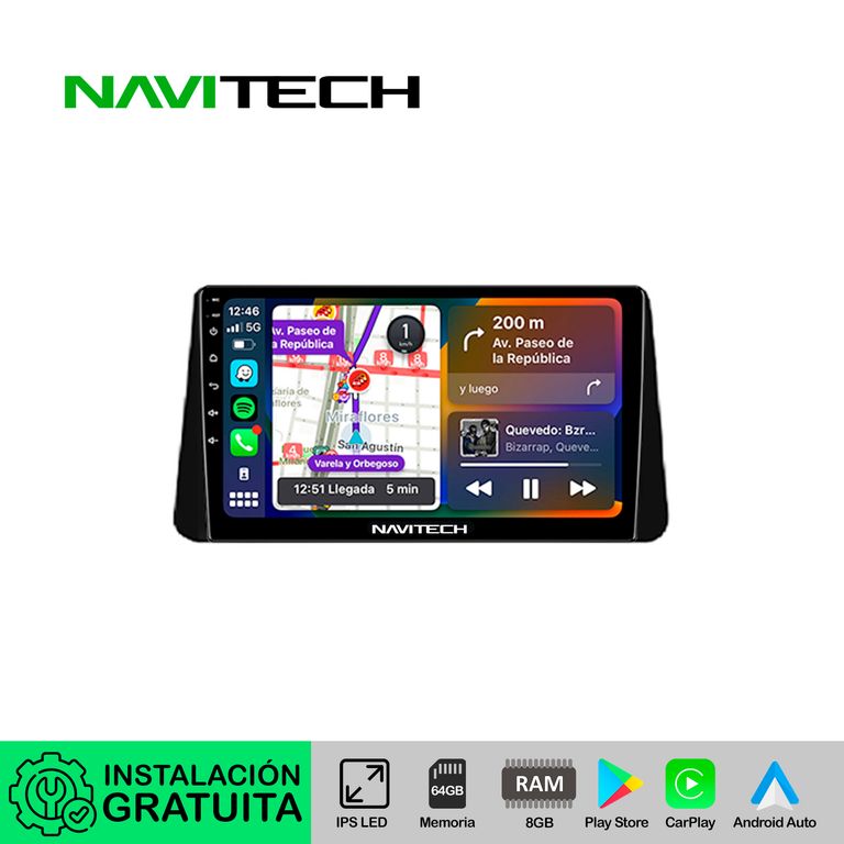 Autoradio Navitech CarPlay & Android Auto Nissan Kicks | Versa 2018 – 2022