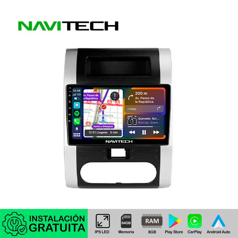 Autoradio Navitech CarPlay & Android Auto Nissan Xtrail 2007 – 2013