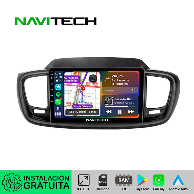 Autoradio Navitech CarPlay & Android Auto Kia Sorento 2015 – 2020