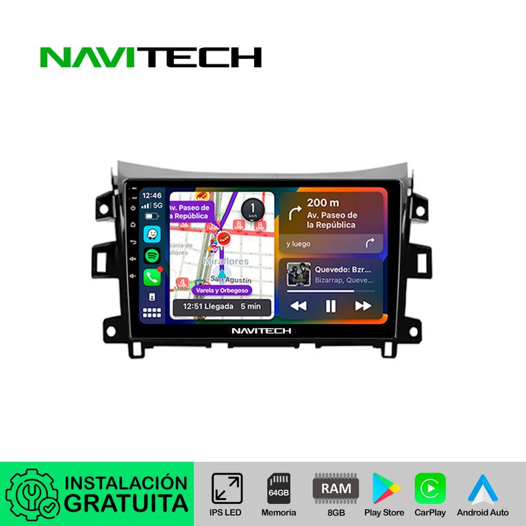 Autoradio Navitech CarPlay & Android Auto Nissan Frontier | Navara | NP300 2014 – 2021