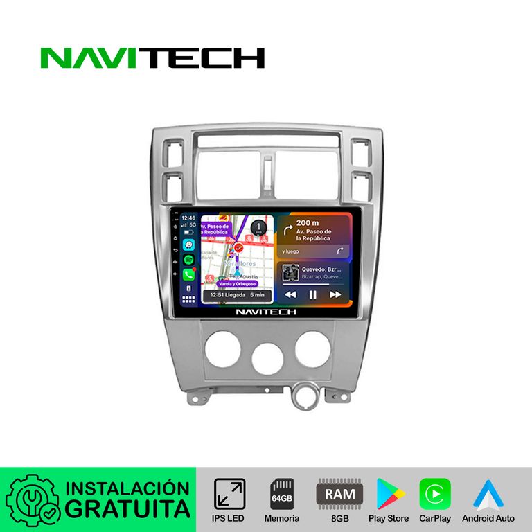 Autoradio Navitech CarPlay & Android Auto Hyundai Tucson 2005 – 2010