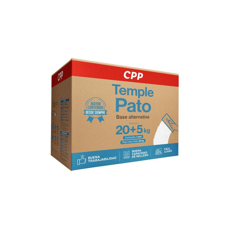 Temple Pato CPP Blanco Caja 25Kg