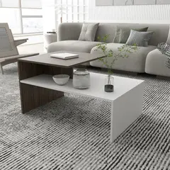 undefined - Mesa de Centro Luna Blanco/Nogal
