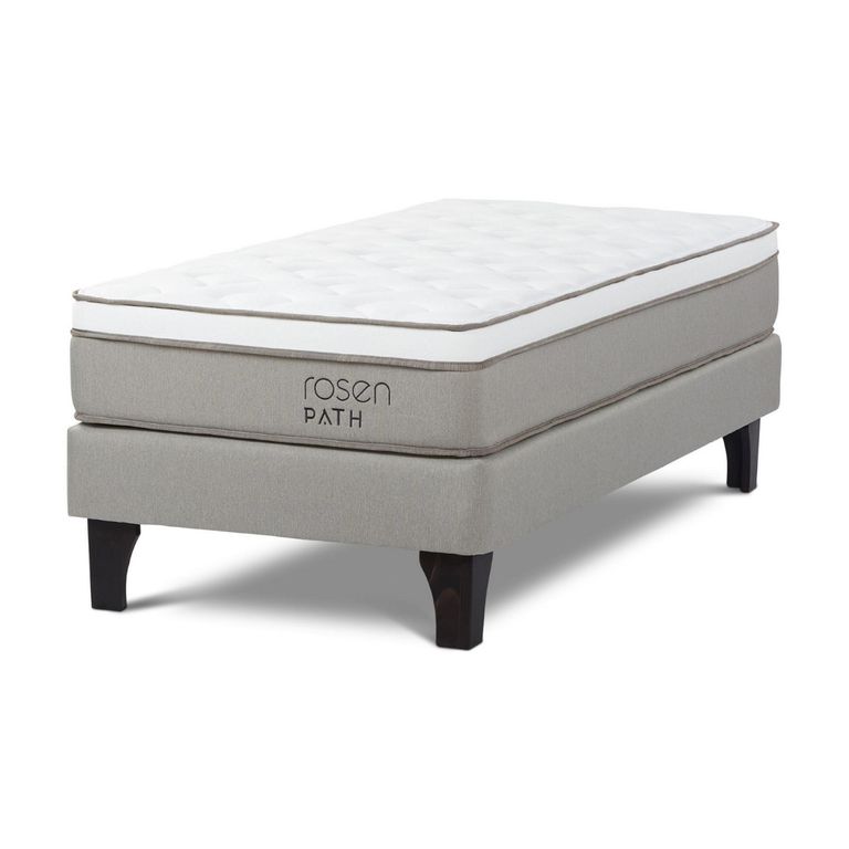 Cama Europea Path Niebla 1 Plaza