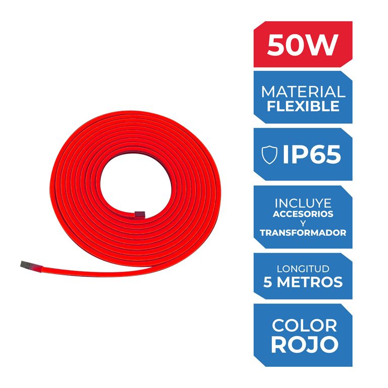 Tira LED Neón Rojo
