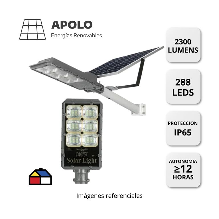 PASTORAL SOLAR LIGHT PASTORAL 300W 2300 LUMENS APOLO