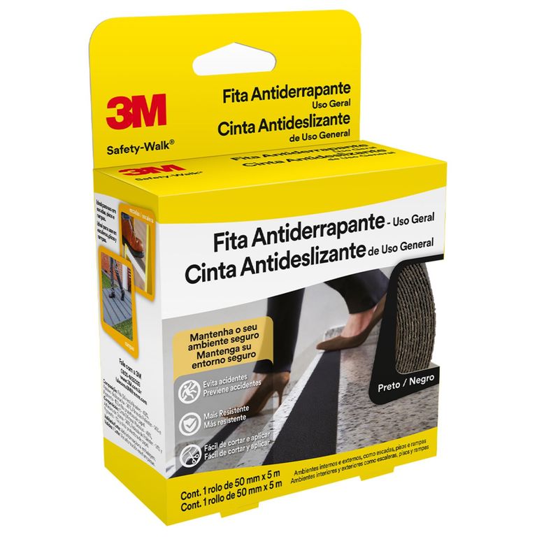 Cinta Antideslizante Negro 50mmx5m