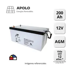 APOLLO - Bateria Ritar Apolo 12V ? 200Ah