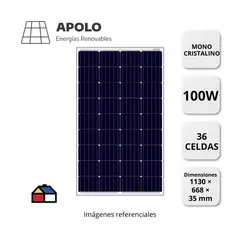 APOLLO - Panel Solar Renevp Apolo 100 W Mono