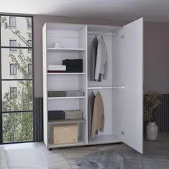 TUHOME - Ropero 1 Puerta Eco-120 Blanco