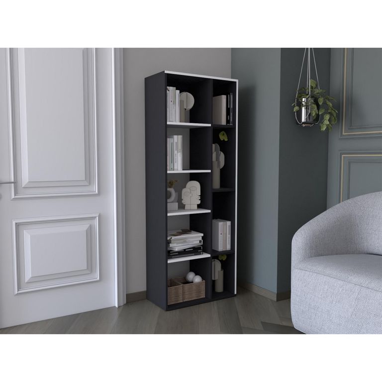 Estante Librero Rookie Wengue/Blanco