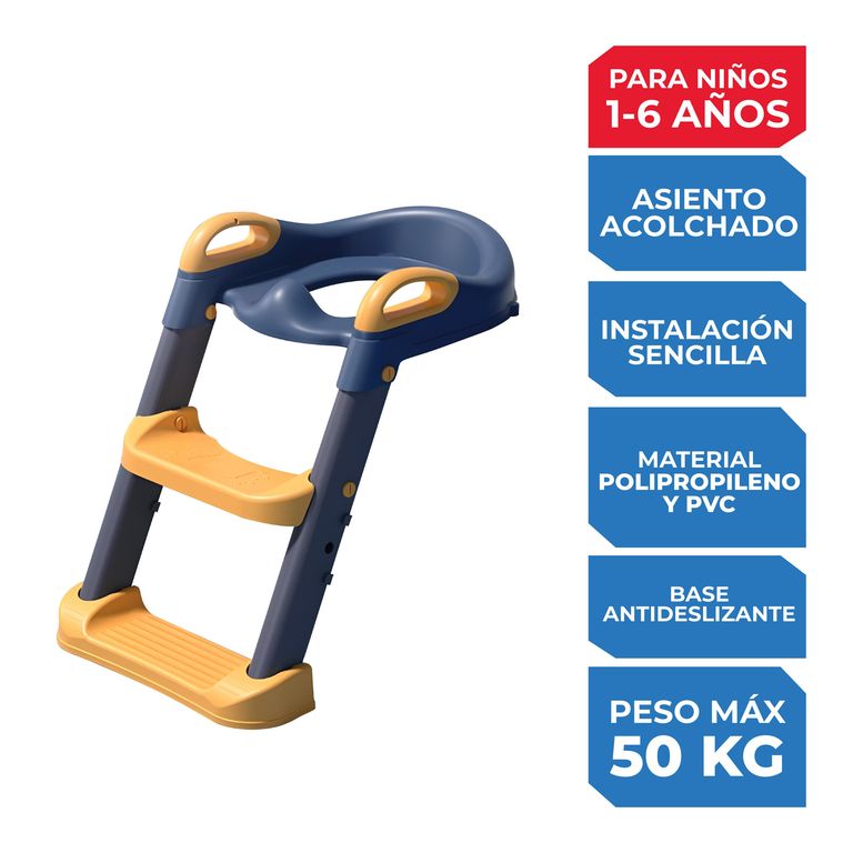 Asiento con Escalera Azul
