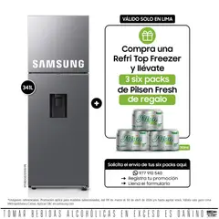 SAMSUNG - Refrigeradora 341L Top Freezer 2 Puertas RT35DG5720S9PE