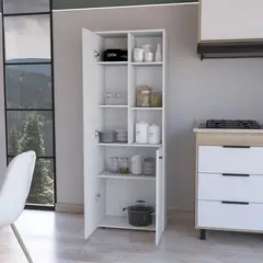 TUHOME - Alacena Konik 2 Puertas Blanco MDP 170cm