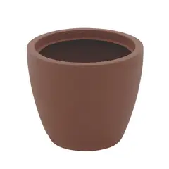 TRAMONTINA - Macetero con Plato Asteca Marrón 32cm