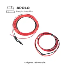 APOLLO - Kit Cables Apolo Panel Solar 5M + Bateria 8Awg 2 M Con Terminales