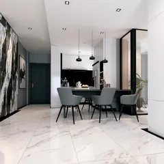Klipen - Porcelanato Blanco Marmol 60x120cm 1.44m2 Down town