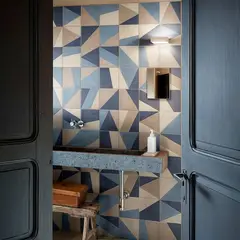 GRAIMAN - Porcelanato Azul Decorado 59x59cm 1.74m2