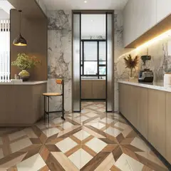 KLIPEN - Gres Porcelanico Marron Decorado 60x60cm 1.44m2