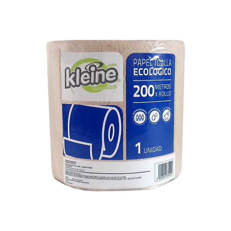 Papel Toalla Jumbo Natural Kleine x200 Mt
