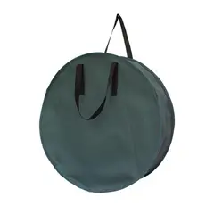 RAPALLO - Funda para Corona de Navidad Verde