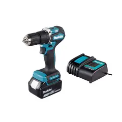 MAKITA - 1 Taladro Percutor 1/2" 18V LXT BL 40Nm Baretool DHP487Z + 1 Batería 3.0 AH + 1 Cargador