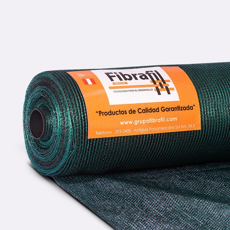 Rollo Malla Raschel 65% Negro/Verde 4.20m x 100m
