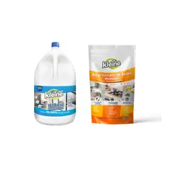 KLEINE WOLKE - Bicarbonato de Sodio Multiusos 500gr + Lejía Tradicional 5kg Galón