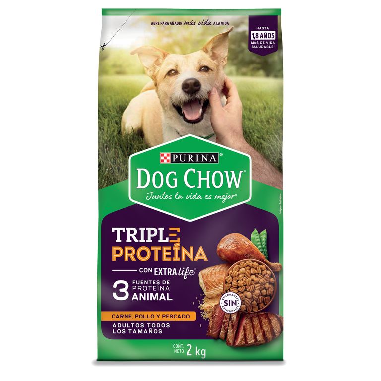 Dog Chow Adulto Triple Proteína 2Kg
