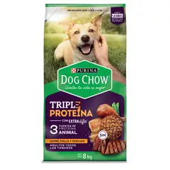 DOG CHOW - Adultos 8kg de Carne, pollo y pescado todas las razas