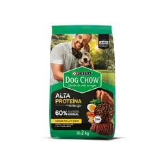 DOG CHOW - Adultos 2kg de Carne, pollo y huevo todas las razas