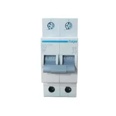 HAGER - Interruptor Termomagnética 2 polos x 40A