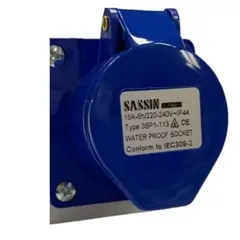 SASSIN - Toma Empotrable Industrial 2P+T 16A IP44 220-240V