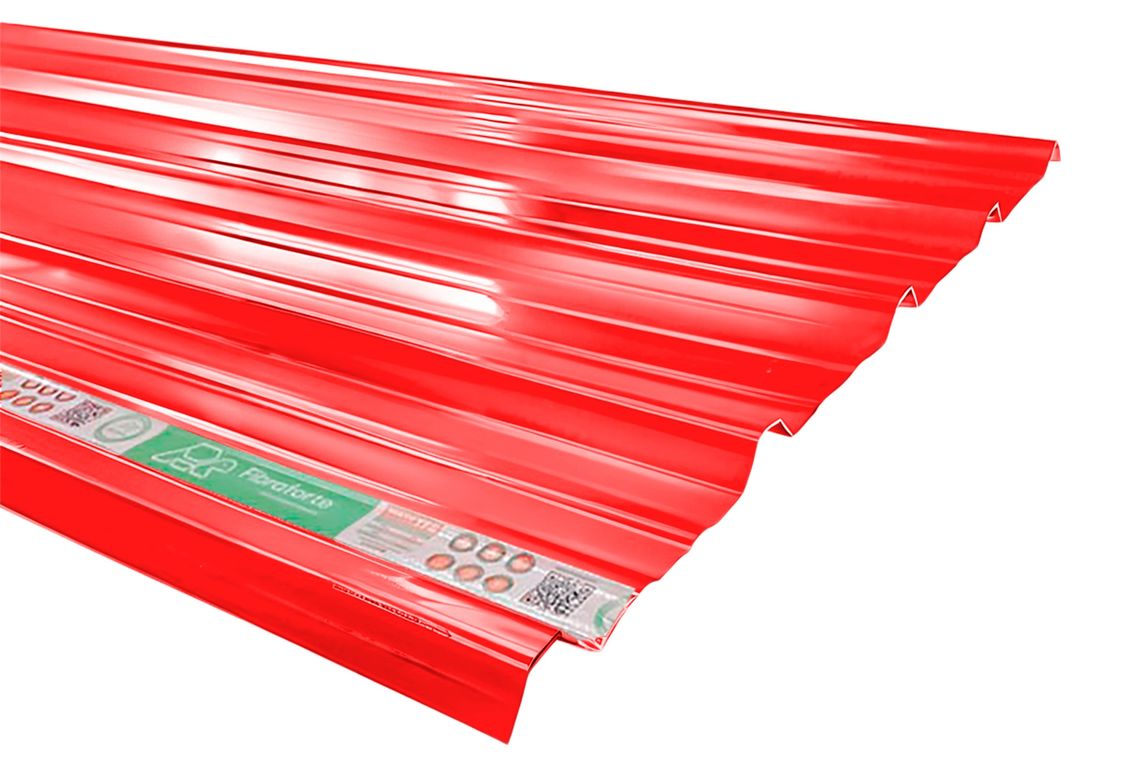 Techo Termoacústico TF5 1.07x3.6m Rojo