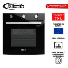 KLIMATIC - Horno Empotrable Eléctrico Berlin 70L