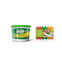 KLEINE WOLKE - Lavavajilla Pasta Limón 800gr + Esponja Spunita 6 Unidades Kleine
